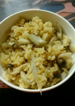 きのこ＆山菜の炊き込みご飯五合バージョン-レシピのメイン写真