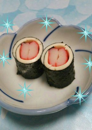 お弁当に♪カニカマとチーズ海苔まき♪-レシピのメイン写真