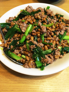 納豆がごちそうに!簡単納豆小ねぎ炒め-レシピのメイン写真