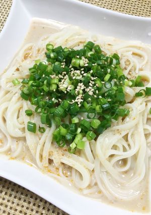 簡単ランチ☆ピリ辛豆乳ごまダレの冷うどん-レシピのメイン写真