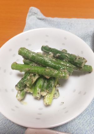 ニンニクの芽のブラックペッパーマヨ和え-レシピのメイン写真