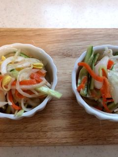 まるごと新玉ねぎの胡麻ドレサラダ-レシピのメイン写真