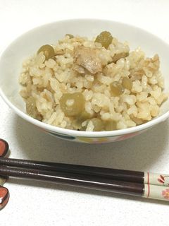 【給食風】ふきの炊き込みごはん-レシピのメイン写真
