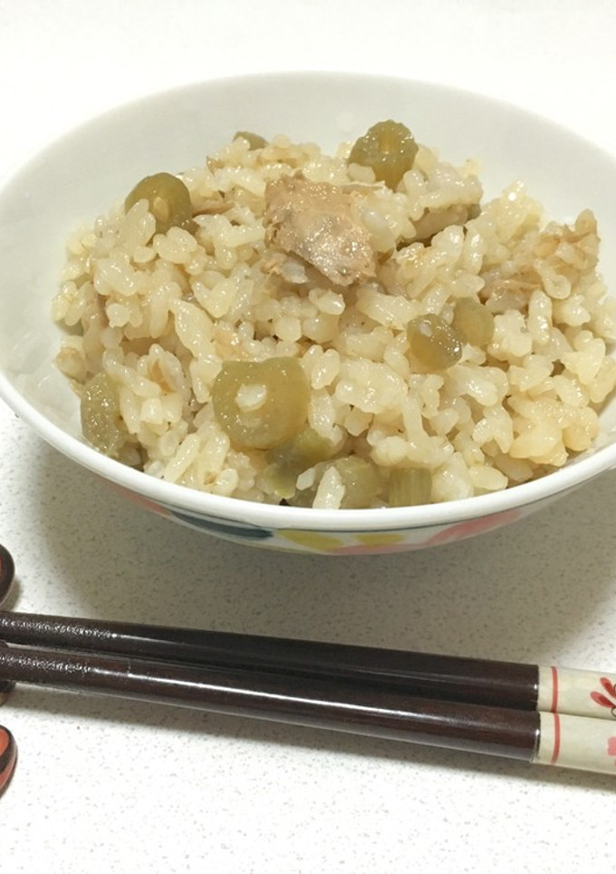 【給食風】ふきの炊き込みごはん-レシピのメイン写真