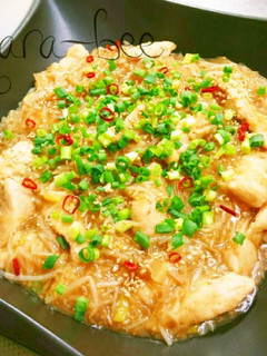 節約85円♡鶏むねと春雨の旨辛ラーポン煮-レシピのメイン写真
