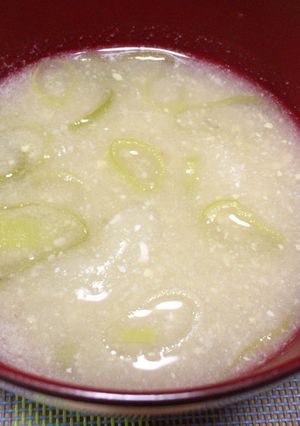 豆腐のツルツル団子のお味噌汁-レシピのメイン写真