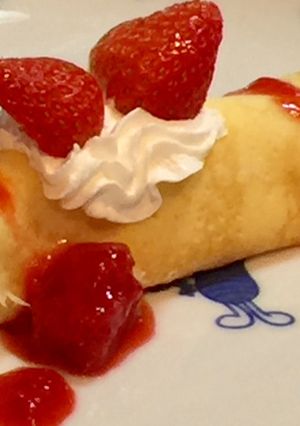 いちごのクレープは子どもが喜ぶおやつ-レシピのメイン写真