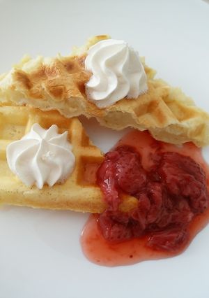 話題のグルテンフリー『米粉ワッフル』-レシピのメイン写真
