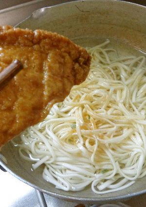 最速の極厚キツネうどん-レシピのメイン写真