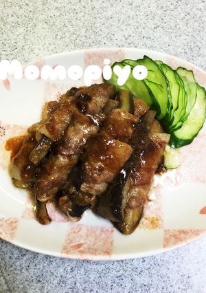 レンジで簡単ナスの肉巻き-レシピのメイン写真