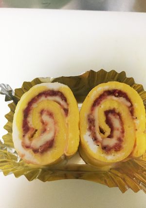 卵とチーズのクルクル巻4 チーズＢ風味？-レシピのメイン写真
