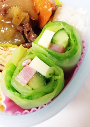 巻き巻きキャベツサラダ♬-レシピのメイン写真