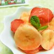 甘いバナナの、甘酸っぱい苺和え