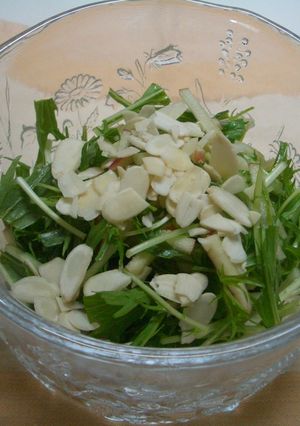 水菜とりんごのサラダ-レシピのメイン写真