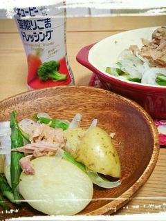 まるごと新じゃがとアスパラの焼サラダ-レシピのメイン写真