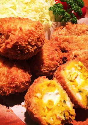 かぼちゃリメイク チーズinコロッケ-レシピのメイン写真