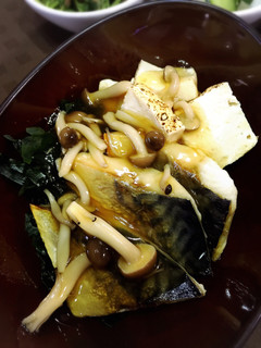 低糖おかず☆鯖と焼き豆腐のきのこあんかけ-レシピのメイン写真