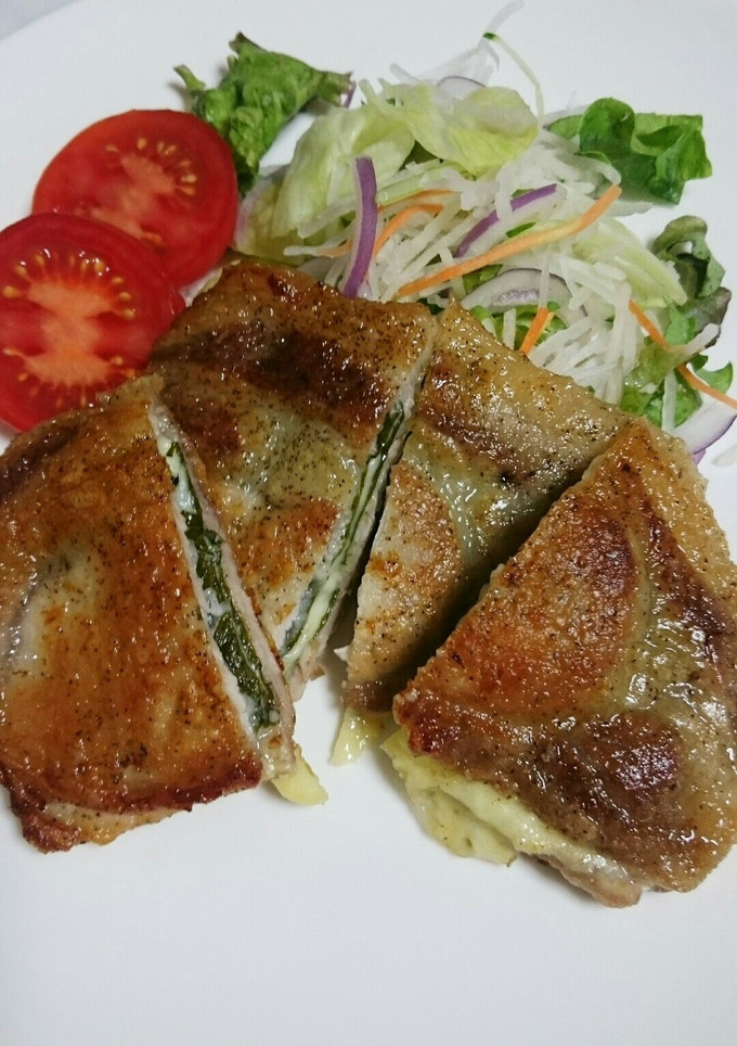豚肉とﾁｰｽﾞのﾐﾙﾌｨｰﾕ風♪-レシピのメイン写真