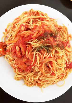 ツナトマトのパスタ-レシピのメイン写真