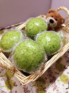 HM ほうれん草の蒸しパン♪-レシピのメイン写真