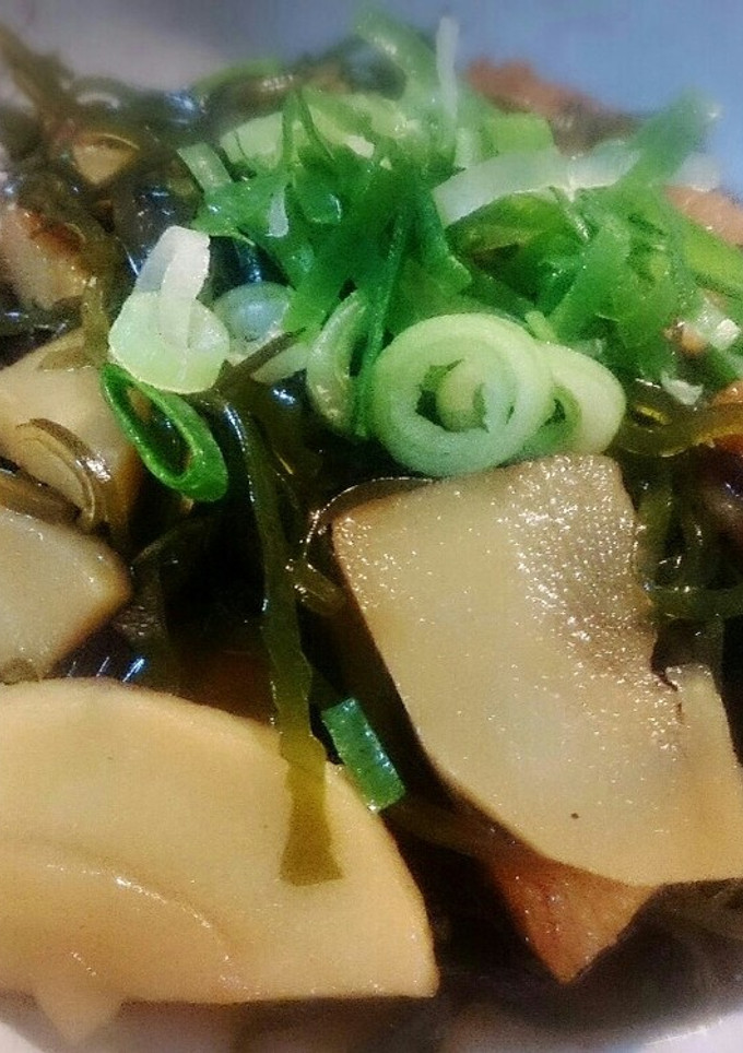 タケノコと切り昆布の炒め煮-レシピのメイン写真