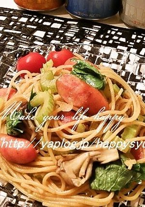 粗挽きウインナーとセロリ☆カレーパスタ-レシピのメイン写真