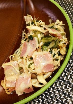ベーコンきのこのマヨ醤油炒め-レシピのメイン写真