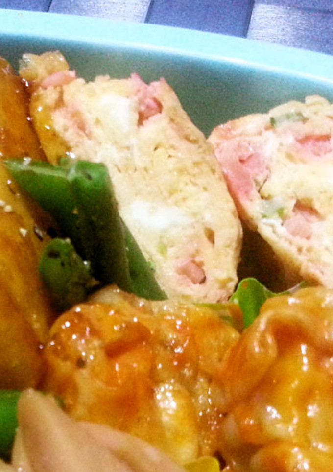 鶏そぼろを使って☆親子？卵焼き-レシピのメイン写真