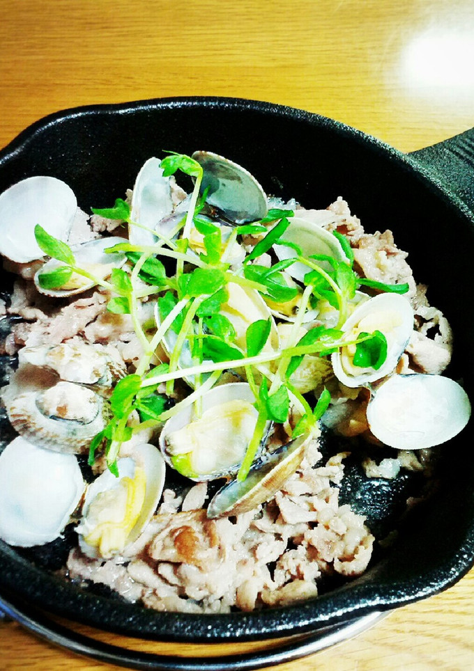 あさりと豚肉の炒め物-レシピのメイン写真