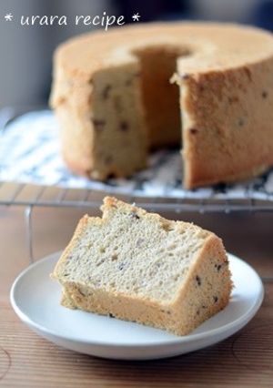 あずきときな粉のシフォンケーキ-レシピのメイン写真