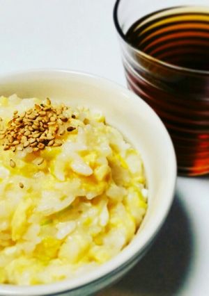 鶏ガラと卵のネギ雑炊-レシピのメイン写真