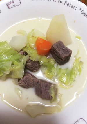 牛角切り肉のクリーム煮-レシピのメイン写真