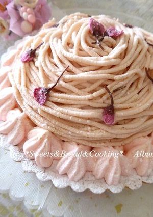 ❀桜のモンブランタルト❀-レシピのメイン写真