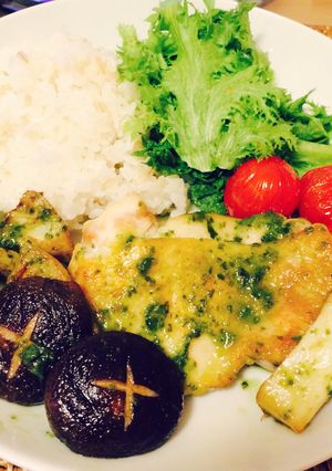 超簡単！バジルソースのチキンステーキ-レシピのメイン写真