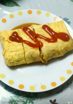 カップ焼きそばde玉子焼き風オムそば-レシピのメイン写真