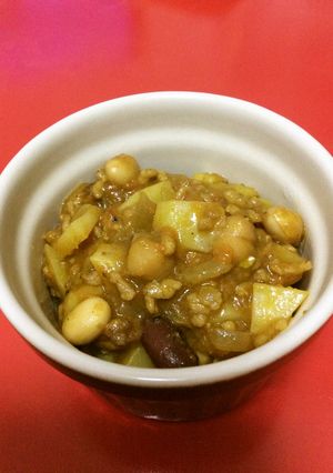 ひき肉と豆のキャロットカレー-レシピのメイン写真