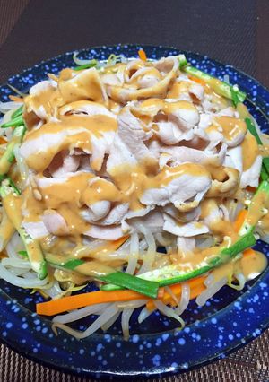 丸ごともやし！！ふんわりピリ辛冷しゃぶ⁂-レシピのメイン写真