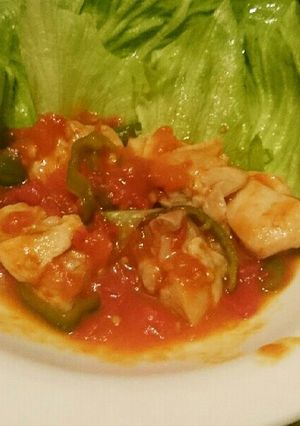 トマト煮風鶏もも炒め-レシピのメイン写真