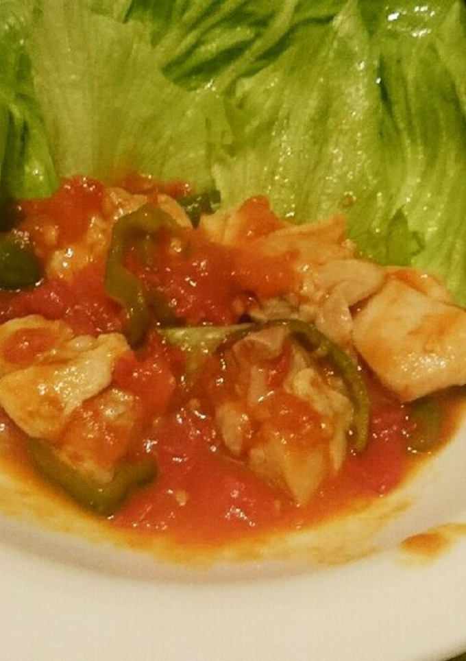 トマト煮風鶏もも炒め-レシピのメイン写真