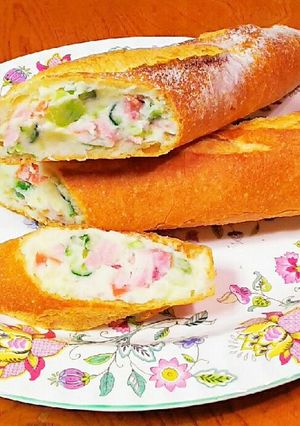 ポテトサラダのパン-レシピのメイン写真