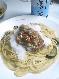 納豆おろしパスタ-レシピのメイン写真