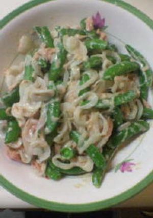 えんどう豆と新玉ねぎのオイマヨサラダ-レシピのメイン写真
