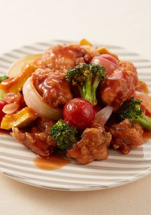 子供も大好き唐揚げのケチャップ野菜-レシピのメイン写真