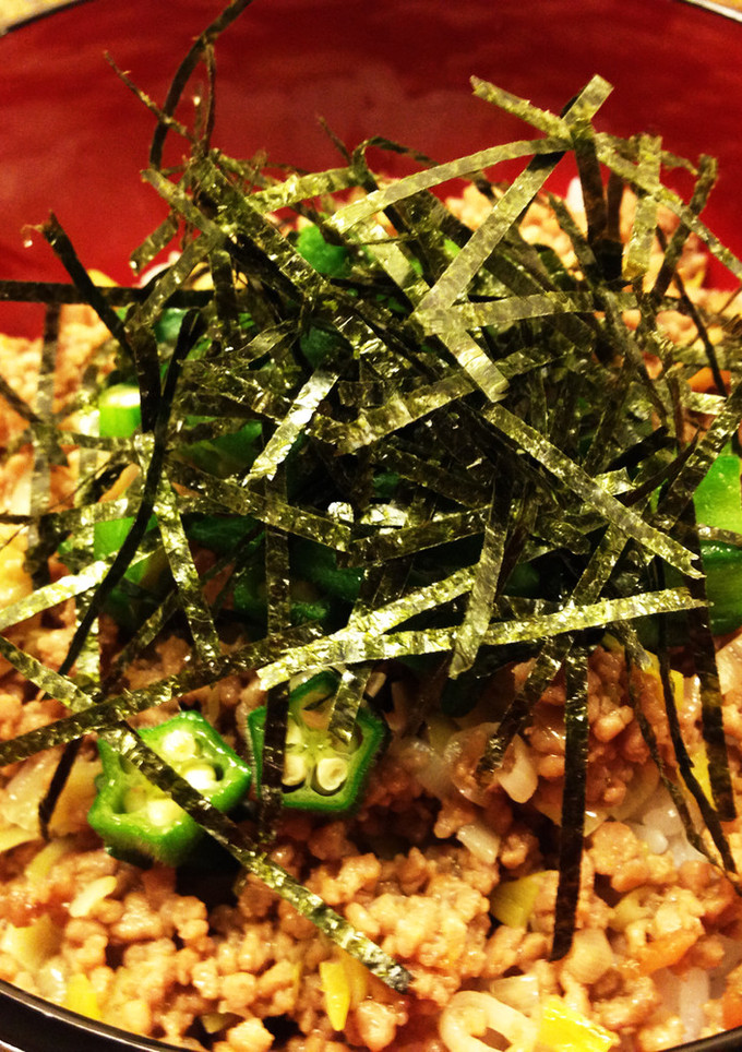 時短☆簡単☆はちみつ梅の豚そぼろ丼-レシピのメイン写真