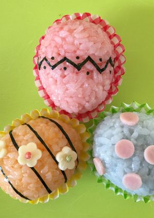 ❁イースターエッグおにぎり❁-レシピのメイン写真