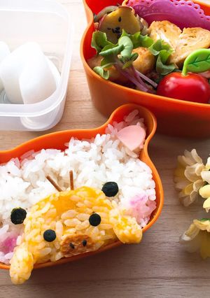 コリラックマとキイロイトリのキャラ弁-レシピのメイン写真