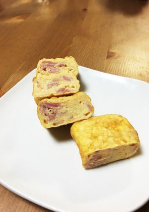 お弁当に！ベーコンとチーズのたまご焼き-レシピのメイン写真