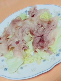 豚肉キャベツのレンジ蒸し《覚書用》-レシピのメイン写真