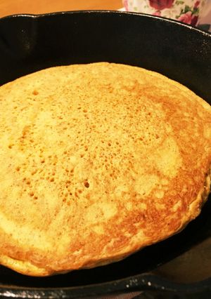 糖質オフ 大豆粉+ふすま粉のパンケーキ-レシピのメイン写真