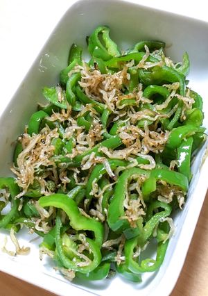 常備菜に ピーマンのちりめん山椒炒め-レシピのメイン写真